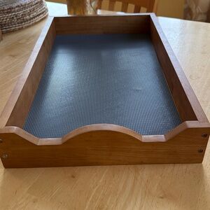 Wooden Cahinet Shelves/Serving Trays NWOT